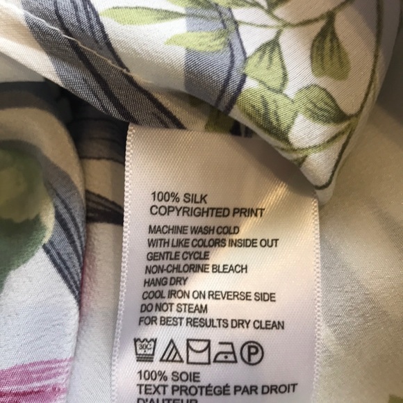 TOMMY BAHAMA SILK BLOUSE - Picture 5 of 5